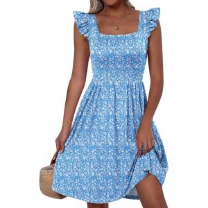 imageANRABESS Womens Summer Short Dress 2025 Square Neck Sleeveless A Line Ruffled Wedding Casual Cute Teen Beach Mini SundressBlue Floral 01