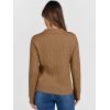 imageANRABESS Womens Cable Knit Sweaters Long Sleeve V Neck Sweater Tops Casual Pullover Polo Shirts 2025 Fall Fashion OutfitsTan