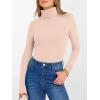 imageANRABESS Womens Long Sleeve Turtleneck Shirts Casual Ribbed Basic Tee Slim Soft Thermal Tops 2025 Fall Going Out ClothesApricot