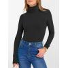 imageANRABESS Womens Long Sleeve Turtleneck Shirts Casual Ribbed Basic Tee Slim Soft Thermal Tops 2025 Fall Going Out ClothesBlack