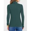 imageANRABESS Womens Long Sleeve Turtleneck Shirts Casual Ribbed Basic Tee Slim Soft Thermal Tops 2025 Fall Going Out ClothesDark Green
