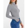 imageANRABESS Womens Long Sleeve Turtleneck Shirts Casual Ribbed Basic Tee Slim Soft Thermal Tops 2025 Fall Going Out ClothesGrey