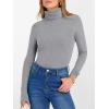 imageANRABESS Womens Long Sleeve Turtleneck Shirts Casual Ribbed Basic Tee Slim Soft Thermal Tops 2025 Fall Going Out ClothesGrey