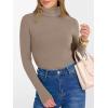 imageANRABESS Womens Long Sleeve Turtleneck Shirts Casual Ribbed Basic Tee Slim Soft Thermal Tops 2025 Fall Going Out ClothesKhaki
