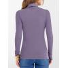 imageANRABESS Womens Long Sleeve Turtleneck Shirts Casual Ribbed Basic Tee Slim Soft Thermal Tops 2025 Fall Going Out ClothesPurple