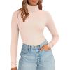 imageANRABESS Womens Long Sleeve Turtleneck Shirts Casual Ribbed Basic Tee Slim Soft Thermal Tops 2025 Fall Going Out ClothesApricot