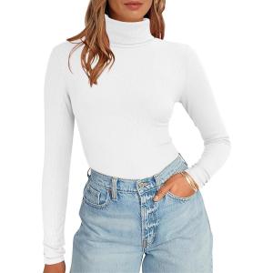 imageANRABESS Womens Long Sleeve Turtleneck Shirts Casual Ribbed Basic Tee Slim Soft Thermal Tops 2025 Fall Going Out ClothesWhite