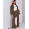 imageANRABESS Women 2 Piece Outfits Lounge Set Oversized Zip Up Sweatshirt Jacket Sweatpant Matching Sweat Sets Winter SweatsuitsDark Brown
