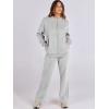 imageANRABESS Women 2 Piece Outfits Lounge Set Oversized Zip Up Sweatshirt Jacket Sweatpant Matching Sweat Sets Winter SweatsuitsGrey