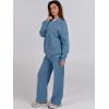 imageANRABESS Women 2 Piece Outfits Lounge Set Oversized Zip Up Sweatshirt Jacket Sweatpant Matching Sweat Sets Winter SweatsuitsHaze Blue