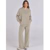 imageANRABESS Women 2 Piece Outfits Lounge Set Oversized Zip Up Sweatshirt Jacket Sweatpant Matching Sweat Sets Winter SweatsuitsKhaki