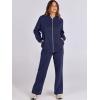 imageANRABESS Women 2 Piece Outfits Lounge Set Oversized Zip Up Sweatshirt Jacket Sweatpant Matching Sweat Sets Winter SweatsuitsNavy Blue
