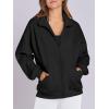 imageANRABESS Womens Oversized Full Zip Up Sweatshirts Jacket 2025 Fall Fleece Long Sleeve Hoodies OutfitsBlack