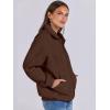 imageANRABESS Womens Oversized Full Zip Up Sweatshirts Jacket 2025 Fall Fleece Long Sleeve Hoodies OutfitsBrown