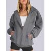 imageANRABESS Womens Oversized Full Zip Up Sweatshirts Jacket 2025 Fall Fleece Long Sleeve Hoodies OutfitsDark Grey