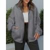 imageANRABESS Womens Oversized Full Zip Up Sweatshirts Jacket 2025 Fall Fleece Long Sleeve Hoodies OutfitsDark Grey