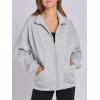 imageANRABESS Womens Oversized Full Zip Up Sweatshirts Jacket 2025 Fall Fleece Long Sleeve Hoodies OutfitsGray