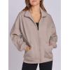 imageANRABESS Womens Oversized Full Zip Up Sweatshirts Jacket 2025 Fall Fleece Long Sleeve Hoodies OutfitsNutmeg