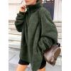 imageANRABESS Womens Sweatshirt Sherpa Fuzzy Fleece Zip Up Hoodies Cozy Pullover Soft Sweaters Tops 2025 Fall Trendy ClothesArmy Green