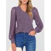 imageANRABESS Shirts for Women Lace Long Sleeve V Neck Tunic Tops Casual Loose Fit Blouses Lightweight Sweaters 2025 Fall ClothesPurple