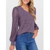 imageANRABESS Shirts for Women Lace Long Sleeve V Neck Tunic Tops Casual Loose Fit Blouses Lightweight Sweaters 2025 Fall ClothesPurple