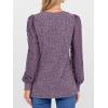 imageANRABESS Shirts for Women Lace Long Sleeve V Neck Tunic Tops Casual Loose Fit Blouses Lightweight Sweaters 2025 Fall ClothesPurple