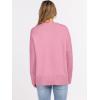 imageANRABESS Sweaters for Women 2025 Fall Long Sleeve Casual Loose Fit Knitted High Low Hem Basic Pullover Sweater TopsCoral Pink