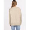 imageANRABESS Sweaters for Women 2025 Fall Long Sleeve Casual Loose Fit Knitted High Low Hem Basic Pullover Sweater TopsLight Beige