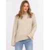 imageANRABESS Sweaters for Women 2025 Fall Long Sleeve Casual Loose Fit Knitted High Low Hem Basic Pullover Sweater TopsLight Beige