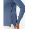 imageANRABESS Sweaters for Women 2025 Fall Long Sleeve Crewneck Knit Casual Loose Side Button Basic Pullover Tops Trendy OutfitsBlue