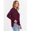 imageANRABESS Sweaters for Women 2025 Fall Long Sleeve Crewneck Knit Casual Loose Side Button Basic Pullover Tops Trendy OutfitsWine Red