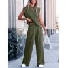 imageANRABESS Women 2 Piece Outfits Tank Top ampamp Palazzo Pants 2025 Summer Lounge Matching Sets Travel Vacation Beach ClothingDark Green