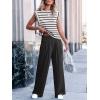 imageANRABESS Women 2 Piece Outfits Tank Top ampamp Palazzo Pants 2025 Summer Lounge Matching Sets Travel Vacation Beach ClothingStripe Black and White
