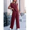 imageANRABESS Women 2 Piece Outfits Tank Top ampamp Palazzo Pants 2025 Summer Lounge Matching Sets Travel Vacation Beach ClothingWine Red