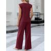 imageANRABESS Women 2 Piece Outfits Tank Top ampamp Palazzo Pants 2025 Summer Lounge Matching Sets Travel Vacation Beach ClothingWine Red
