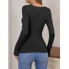 imageANRABESS Womens Fitted Sweaters 2025 Fall Long Sleeve V Neck Basic Tops Lightweight Knitted Slim Dressy Casual Work ShirtsBlack