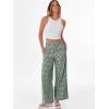imageANRABESS Womens Gingham Striped Boxer Pants Pajama Lounge PJ Bottoms Plaid Wide Leg Casual Cute Fall Trousers with PocketsDeep Green White Plaid