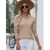 imageANRABESS Womens Long Sleeve Polo Sweaters Knit Button Shirt Lightweight Dressy Casual Basic Pullover Tops 2025 Fall FashionTan