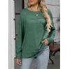 imageANRABESS Womens Long Sleeve T Shirts Split Side Tunic Tops 2025 Fall OutfitsGreen
