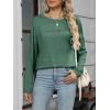imageANRABESS Womens Long Sleeve T Shirts Split Side Tunic Tops 2025 Fall OutfitsGreen