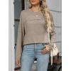 imageANRABESS Womens Long Sleeve T Shirts Split Side Tunic Tops 2025 Fall OutfitsLight Khaki