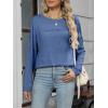 imageANRABESS Womens Long Sleeve T Shirts Split Side Tunic Tops 2025 Fall OutfitsNavy
