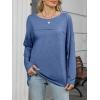 imageANRABESS Womens Long Sleeve T Shirts Split Side Tunic Tops 2025 Fall OutfitsNavy