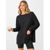 imageANRABESS Womens Oversized Long Sleeve shirts Fall Workout Tunic Tops Athletic Gym Tshirts Soft Basic Tees 2025 OutfitsBlack