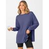 imageANRABESS Womens Oversized Long Sleeve shirts Fall Workout Tunic Tops Athletic Gym Tshirts Soft Basic Tees 2025 OutfitsBlue Gray