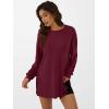 imageANRABESS Womens Oversized Long Sleeve shirts Fall Workout Tunic Tops Athletic Gym Tshirts Soft Basic Tees 2025 OutfitsBurgundy