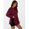 imageANRABESS Womens Oversized Long Sleeve shirts Fall Workout Tunic Tops Athletic Gym Tshirts Soft Basic Tees 2025 OutfitsBurgundy