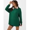 imageANRABESS Womens Oversized Long Sleeve shirts Fall Workout Tunic Tops Athletic Gym Tshirts Soft Basic Tees 2025 OutfitsGreen