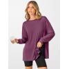 imageANRABESS Womens Oversized Long Sleeve shirts Fall Workout Tunic Tops Athletic Gym Tshirts Soft Basic Tees 2025 OutfitsPurple