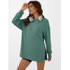 imageANRABESS Womens Oversized Long Sleeve shirts Fall Workout Tunic Tops Athletic Gym Tshirts Soft Basic Tees 2025 OutfitsSage Green